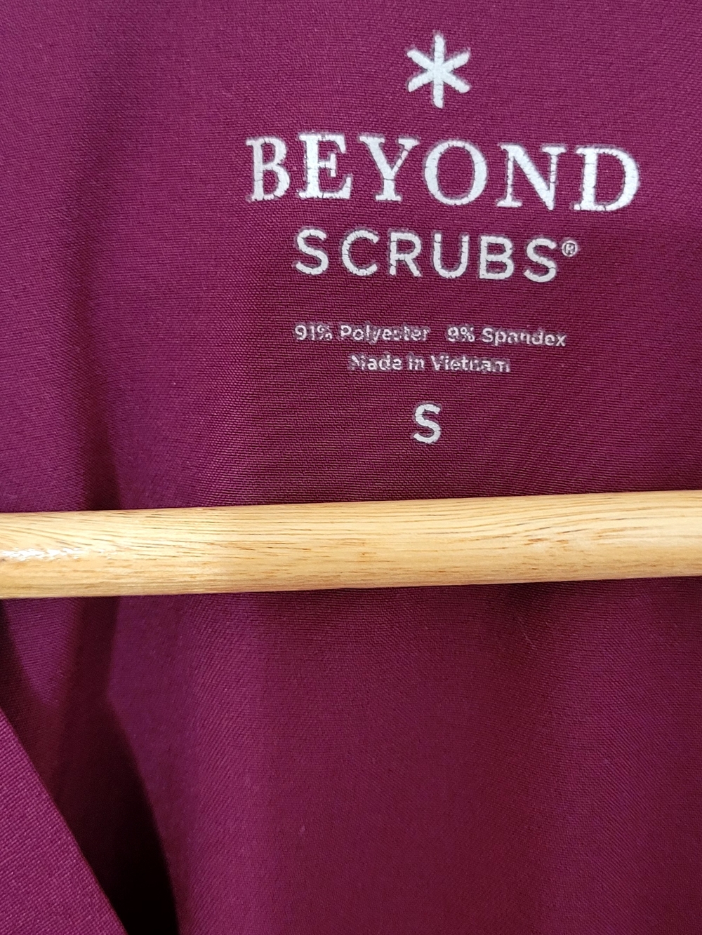 Beyond Scrubs, Burgundy, Faith Top, Serena Bottom- Harmony Collection, Small - Picture 5 of 16
